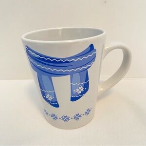 AYC Naturals Gourmet Goods Winter Scarf Mug Blue/ White New Without Tag